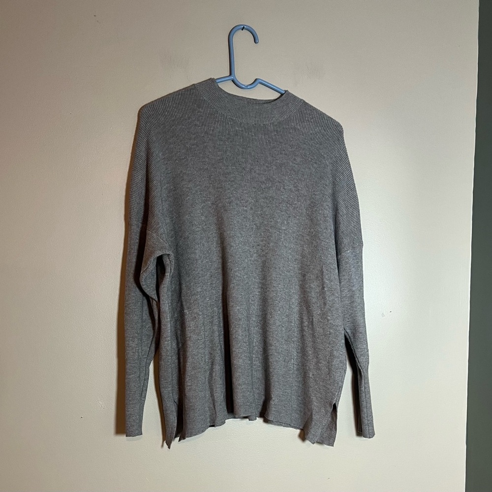 Altard State Womens Size M/L Light Brown Long Sleeve Sweater Slit Sides